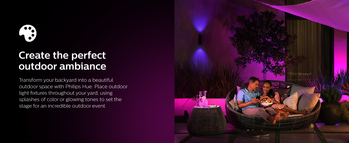 Philips Hue Ambiance Resonate Wall Lantern